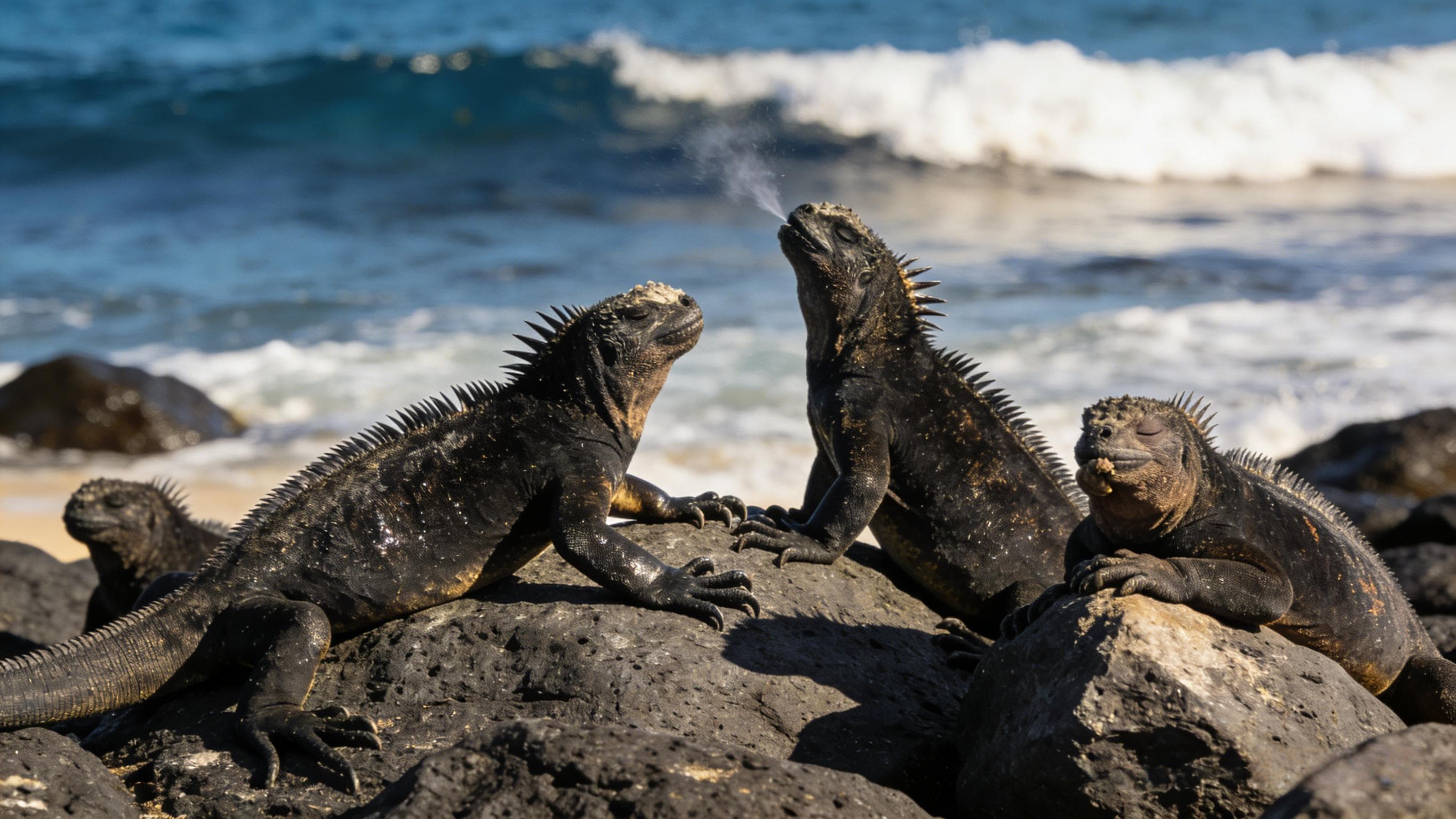 Galapagos-Inseln-Die mysteriösen Kreaturen, die sich zwischen vulkanischen Felsen verstecken