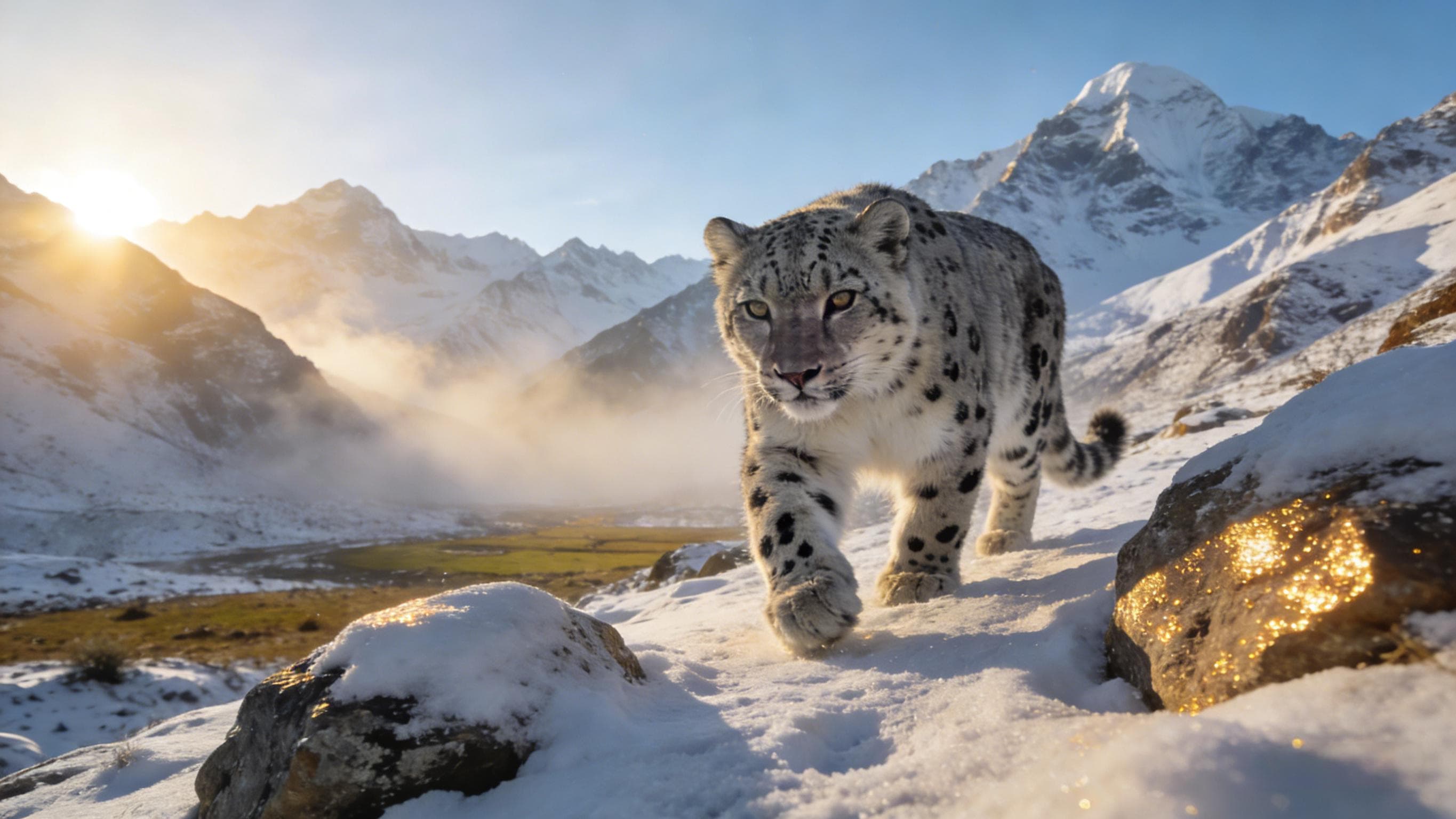 Verfolgung von Schnee leoparden in der Wildnis-nach Hause kommen, um meine Katze besser zu verstehen